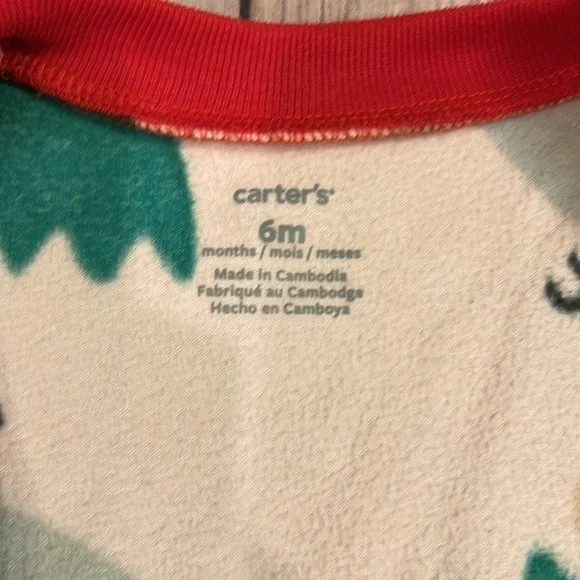 TWIN GIRL BUNDLE 💕 Baby girl fleece Christmas Jammie’s - Picture 3 of 6